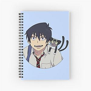 Blue Exorcist - Rin Okumura and Kuro Spiral Notebook