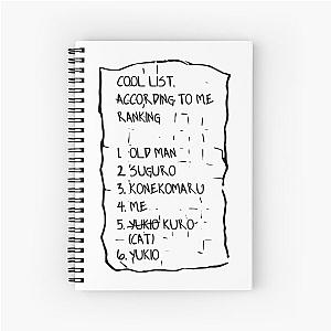 Rin's Cool List - Blue Exorcist Spiral Notebook