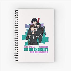 Rin x Yukio Okumura - Ao no Exorcist : Blue Exorcist  Spiral Notebook