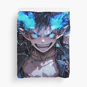 Rin Okumura Blue Exorcist Anime Demon Blue Flames Intense Power Duvet Cover
