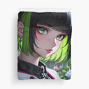 Amaimon Blue Exorcist Anime Bold Neon Glare Intensity Duvet Cover