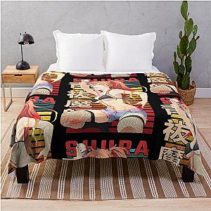 Shura Blue Exorcist Retro Throw Blanket