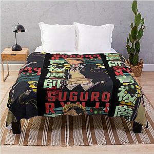 Blue Exorcist Retro Anime Design Throw Blanket