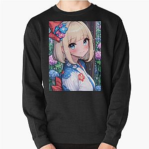 Shiemi Moriyama Blue Exorcist Girl Yukata Flowers Summer Smile Sweatshirt