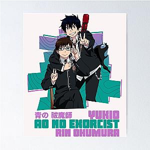 Rin Yukio Okumura Ao no Exorcist Blue Exorcist Poster