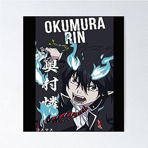 Blue Exorcist Rin Okumura Anime Character Ao no Exorcist Poster