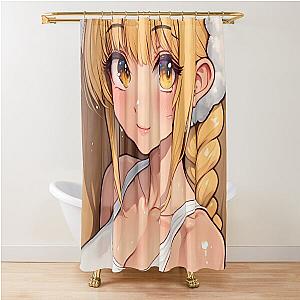 Irina Shidou High Shiemi Blue Exorcist Anime Girl Smile Shower Curtain