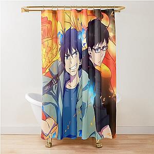 Blue Exorcist Shower Curtain