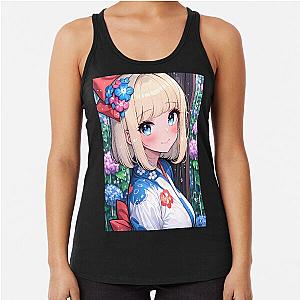 Shiemi Moriyama Blue Exorcist Anime Girl Yukata Flowers Summer Smile Tank Top