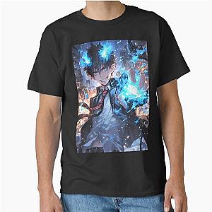 Rin Okumura Blue Exorcist Anime Blue Demon Power Fight Classic T-Shirt