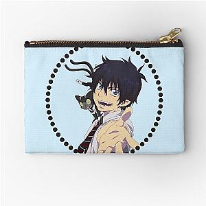Rin Okumura and Kuro Blue Exorcist Zipper Pouch
