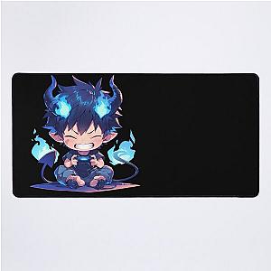 Rin Okumura Gaming Flame Blue Exorcist Anime Desk Mat
