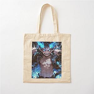 Rin Okumura Blue Exorcist Anime Demon Blue Flames Cotton Tote Bag