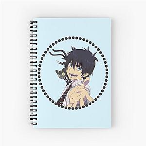 Rin Okumura and Kuro Blue Exorcist Ao No Exorcist Spiral Notebook