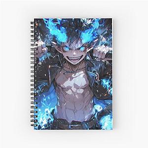 Rin Okumura Blue Exorcist Anime Demon Blue Flames Intense Power Spiral Notebook