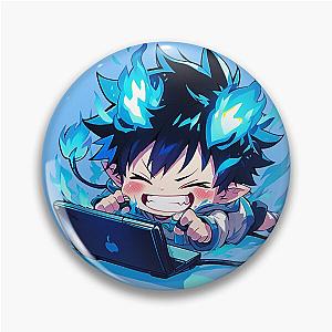 Rin Okumura Blue Exorcist Chibi Gaming Fiery Pin