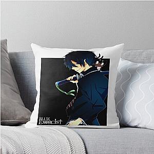 Rin Okumura Blue Exorcist Card Throw Pillow