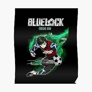 Blue Lock Posters - Blue Lock Rin Itoshi Awesome Design , Blue Lock Anime Poster