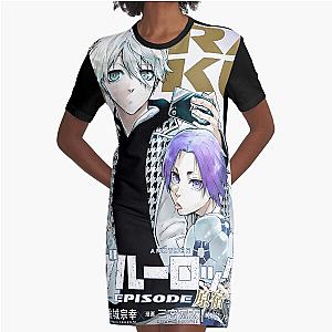 Blue Lock Episode Nagi - Cover image Graphic T-Shirt Dress