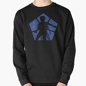 Blue lock anime characters silhouette yoichi isagi Pullover Sweatshirt RB2104