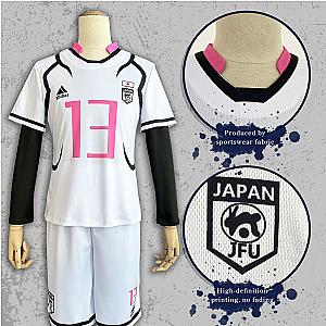 Blue Lock U20 Football Soccer White Team Uniform Anime Cosplay Costume