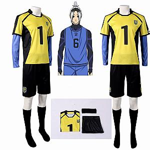 BLUELOCK Yellow Football Clothing Anime Gagamaru Cosplay Costume