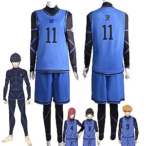 BLUELOCK Chigiri Hyoma Isagi Yoichi Anime Clothes Blue Sport Cosplay Costume Wig