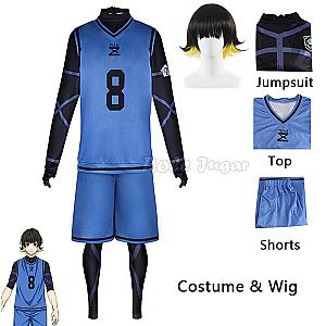 Blue Lock Anime Football Soccer Training Uniform Jersey Sportswear Cosplay Costume