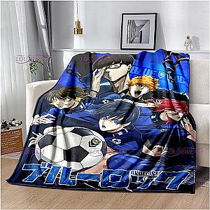 Blue Lock Japanese Cartoon Anime Warm Blanket for Bed Sofa