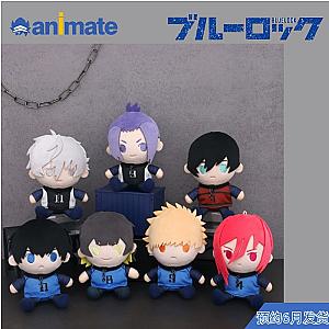 12cm Blue Lock Anime Cute Bean Eye Sitting Doll Plush