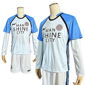 Blue Lock MAN SHINE CITY Nagi Reo Mikage Chigiri Football Soccer Uniform Anime Cosplay Costume Wig