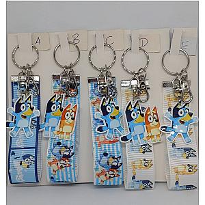 Bluey And Bingo Ribbon Keychain Wristlet ES1302