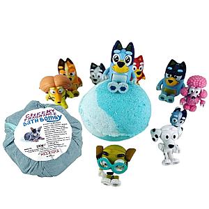 Blue Bluey Heeler Puppy  Friends Surprise Toy Fizzy Pops Bath Bomb ES1302