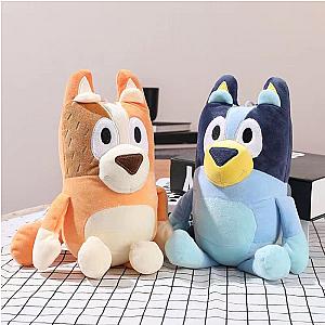 25 cm Blue and Orange Bluey and Bingo Dog Cartoon Toy Plush