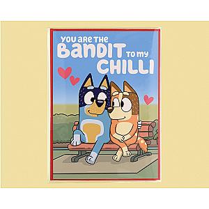 Bluey and Bingo Sitting You Are The Bandit To My Chilli Vertical Poster ES1302