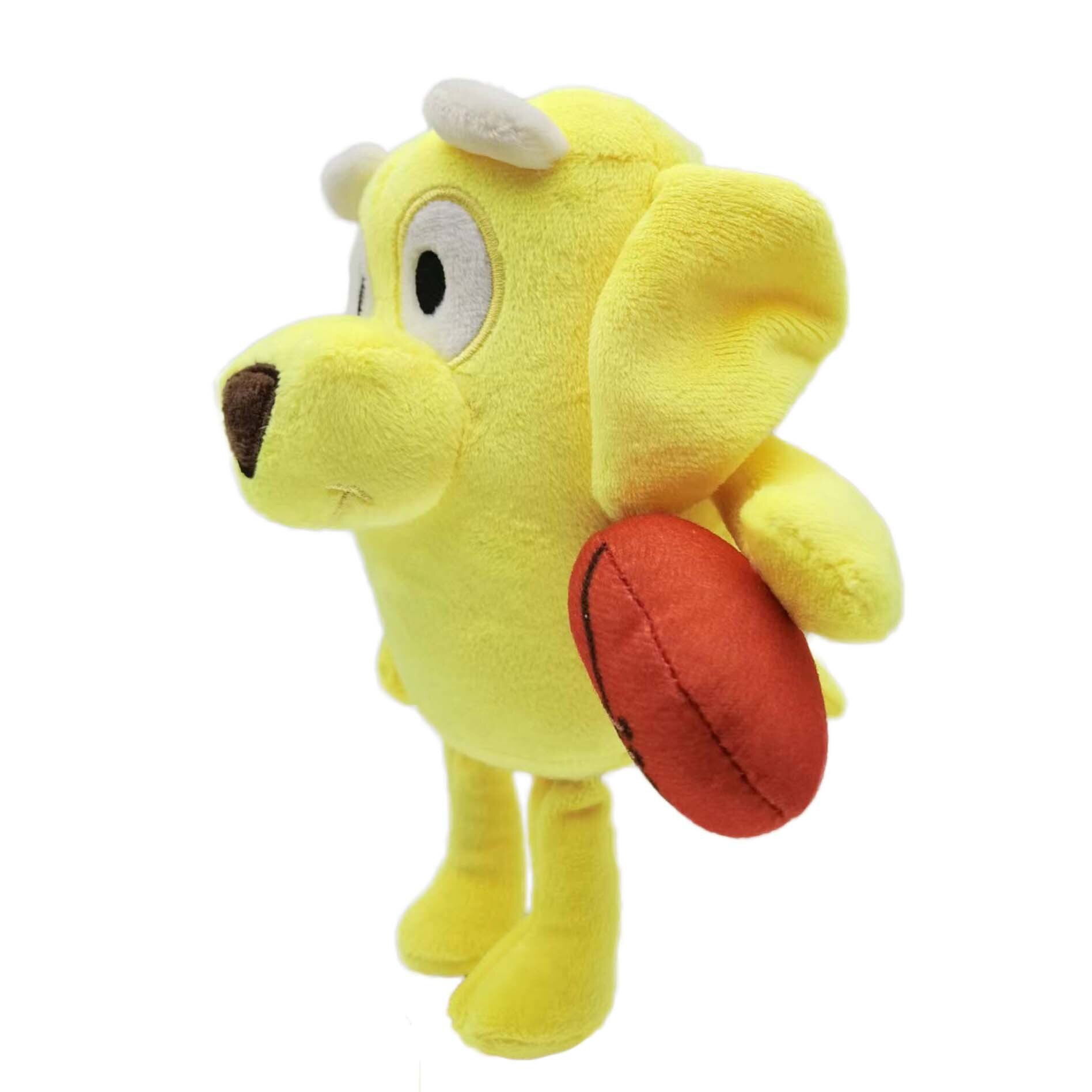 22CM Yellow Bluey Lucky Dog With Ball Plush | Bluey Plush Shop ...