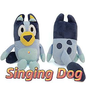 25-40 cm Blue Orange Bluey Bingo Singing Peluche Dog Plush