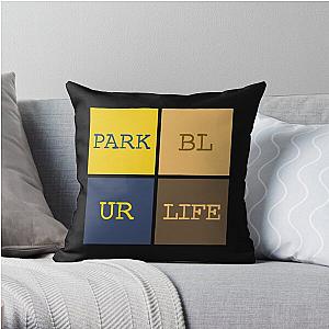 Blur band parklife squares design Throw Pillow RB1608