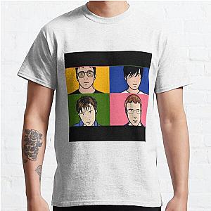 Blur logo design British rock band founded in Colchester batang wangi Classic T-Shirt RB1608