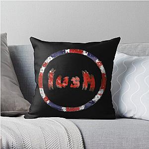 Shoegazing English Rock Band Lush Radial Blur Logo   Throw Pillow RB1608