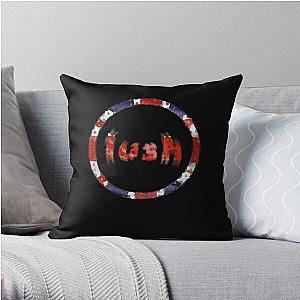 Shoegazing English Rock Band Lush Radial Blur Logo Throw Pillow RB1608