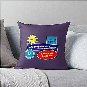 Blur Band No Distance Left To Run Throw Pillow RB1608