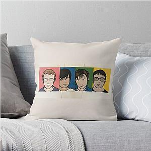 Blur Band Throw Pillow RB1608