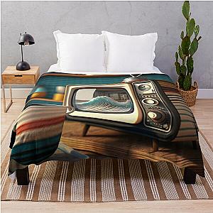 Blur Coffee and TV Modern Throw Blanket RB1608