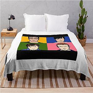 Blur logo design British rock band founded in Colchester batang wangi Throw Blanket RB1608