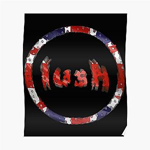 Shoegazing English Rock Band Lush Radial Blur Logo   Poster RB1608