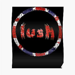 Shoegazing English Rock Band Lush Radial Blur Logo Poster RB1608