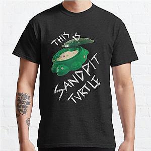 This Is Sandpit Turtle - bmth meme - white on black Classic T-Shirt RB1608