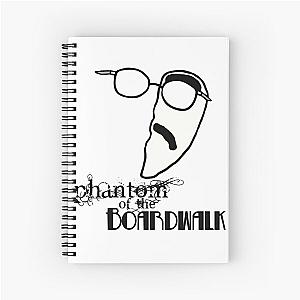 Funny Men Phantom of the Boardwalk Christmas Spiral Notebook