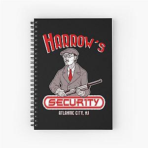 Retro Vintage Harrow's Security Christmas Spiral Notebook